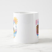 ベア – こんにちは夏!おもしろい ジャンボコーヒーマグカップ (正面)