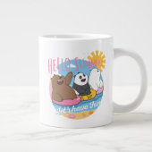 ベア – こんにちは夏!おもしろい ジャンボコーヒーマグカップ (右)