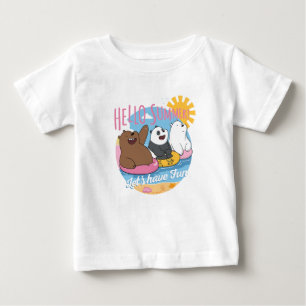 ベア – こんにちは夏!おもしろい ベビーTシャツ