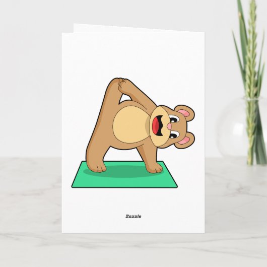 ベア アット ヨガ フィットネス カード (裏面)