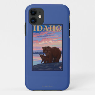ベア・アンド・キュブアイダホ・ヴィンテージ・トラベル・ポスター iPhone 11 ケース