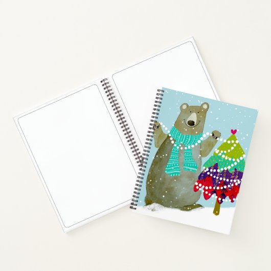 ベア・アンド・バニー冬のスケッチ・ジャーナル ノートブック (内部)