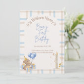 ベア・イ・ファースト誕生日 招待状 (スタンド正面)