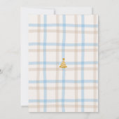 ベア・イ・ファースト誕生日 招待状 (裏面)