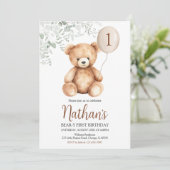 ベア・イ・ファースト誕生日 招待状 (スタンド正面)