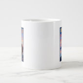 ベア&カブアイダホヴィンテージ旅行ポスター ジャンボコーヒーマグカップ (正面)