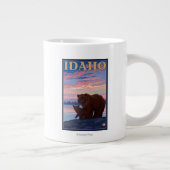 ベア&カブアイダホヴィンテージ旅行ポスター ジャンボコーヒーマグカップ (右)