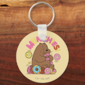 ベア – グリズドーナツMunchies! キーホルダー (正面)