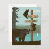 ベア・サイン・ポスト ポストカード (正面/裏面)