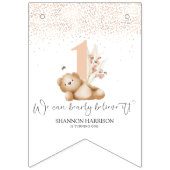 ベア&ザビーファースト誕生日 バンティングフラッグ (第2の旗)