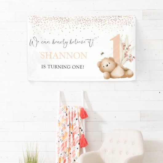 ベア&ザビーファースト誕生日 横断幕 (インサイチュ)