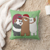 ベア – シーズンのご挨拶 クッション (ブランケット)
