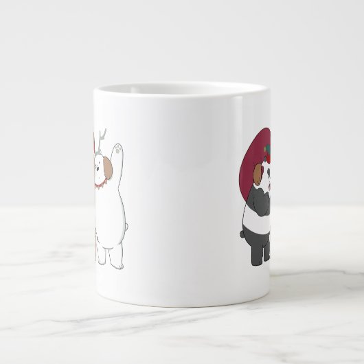 ベア – シーズンのご挨拶 ジャンボコーヒーマグカップ (正面)