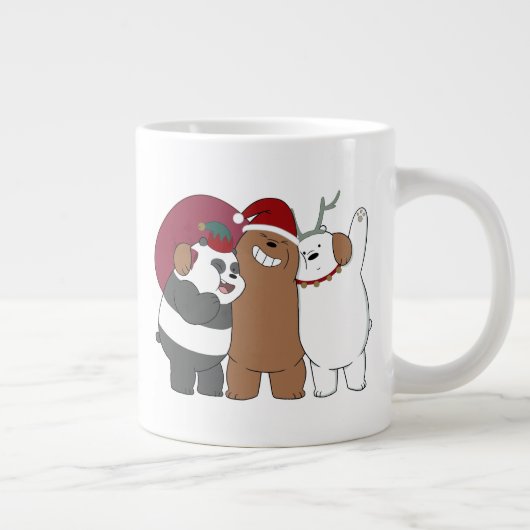 ベア – シーズンのご挨拶 ジャンボコーヒーマグカップ (右)