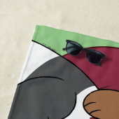 ベア – シーズンのご挨拶 ビーチタオル (インサイチュ)