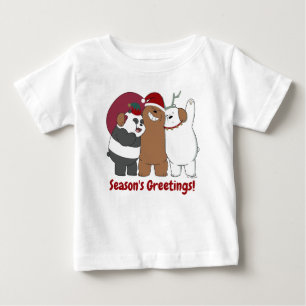 ベア – シーズンのご挨拶 ベビーTシャツ