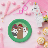 ベア – シーズンのご挨拶 ペーパープレート (パーティー)