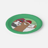 ベア – シーズンのご挨拶 ペーパープレート (アングル)