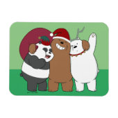 ベア – シーズンのご挨拶 マグネット (横)