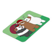 ベア – シーズンのご挨拶 マグネット (左側)