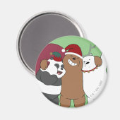 ベア – シーズンのご挨拶 マグネット (正面/裏面)