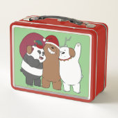 ベア – シーズンのご挨拶 メタルランチボックス (裏面)