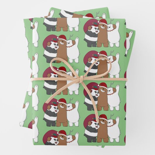 ベア – シーズンのご挨拶 ラッピングペーパーシート (インサイチュ)