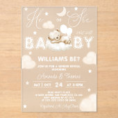 ベア・ジェンダーが中立を明らかにする アクリル招待状 (正面)