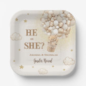 ベア・ジェンダーがBohoを明らかにミニマル ペーパープレート (正面)