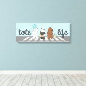 ベア – トートライフ！ キャンバスプリント (インサイチュ (ウッドフロア))