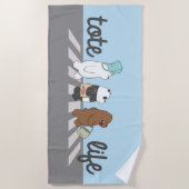 ベア – トートライフ！ ビーチタオル (正面)