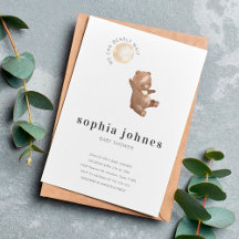 ベア&バルーンシンプルモダンベビーシャワー