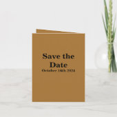 ベア·プライドが結婚式を行うデート·ノートカードを除く 招待状 (裏面)