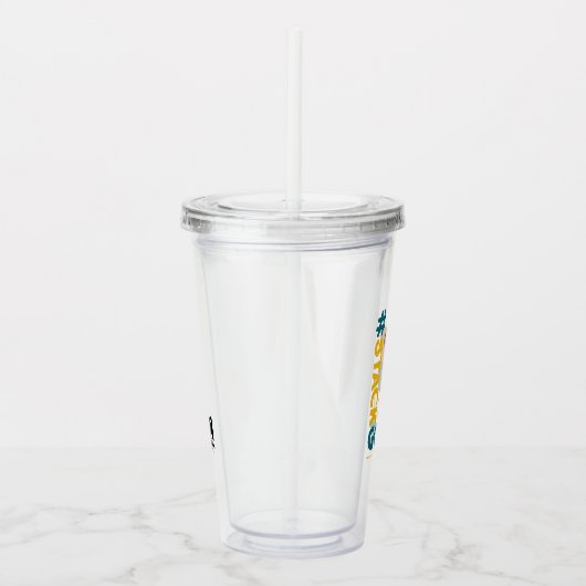 ベア・ベアとクロエ – #StackGoals アクリルタンブラー (右)