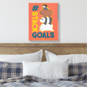 ベア・ベアとクロエ – #StackGoals キャンバスプリント (インサイチュ (寝室))