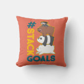 ベア・ベアとクロエ – #StackGoals クッション (正面)