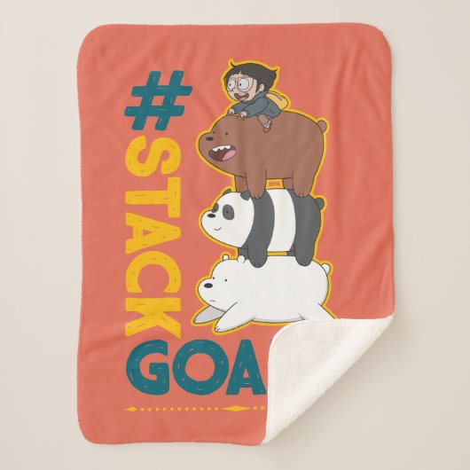 ベア・ベアとクロエ – #StackGoals シェルパブランケット (正面)