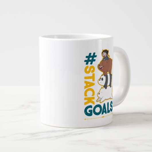 ベア・ベアとクロエ – #StackGoals ジャンボコーヒーマグカップ (正面右)