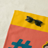 ベア・ベアとクロエ – #StackGoals ビーチタオル (インサイチュ)