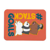 ベア・ベアとクロエ – #StackGoals マグネット (横)