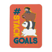 ベア・ベアとクロエ – #StackGoals マグネット (縦)