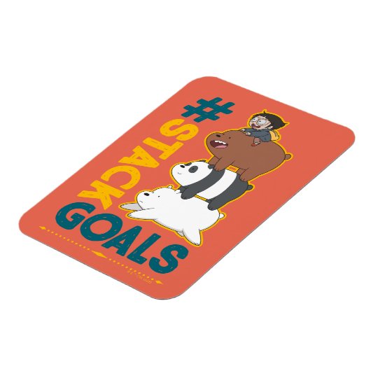 ベア・ベアとクロエ – #StackGoals マグネット (左側)