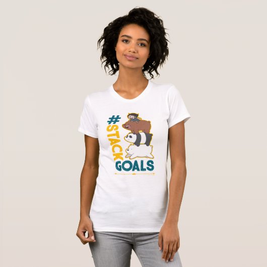 ベア・ベアとクロエ – #StackGoals Tシャツ (正面フル)