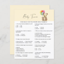 ベア – ベビートリビア |赤ちゃんシャワーゲーム