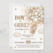 ベア・ボホ・ジェンダー・リビールニュートラル 招待状 (正面)