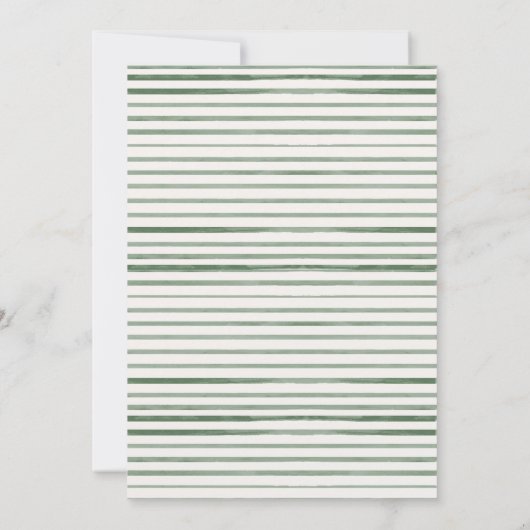 ベア・ボホ・ベビーシャワーを初めて待つことができる 招待状 (裏面)