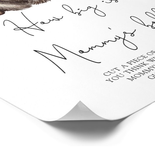 ベア – ママのベリーゲームはどのくらいのお大きさ ポスター (角)