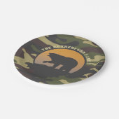 ベア ロア & カモ ペーパープレート (アングル)