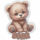 ベア – 子供部屋シール シール (正面)