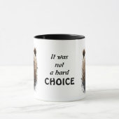 ベア&引用文「それは懸命の選択ではなかった」 マグカップ (中央)